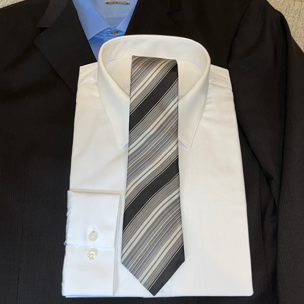 M/M Christian Dior black and white stripes narrow width